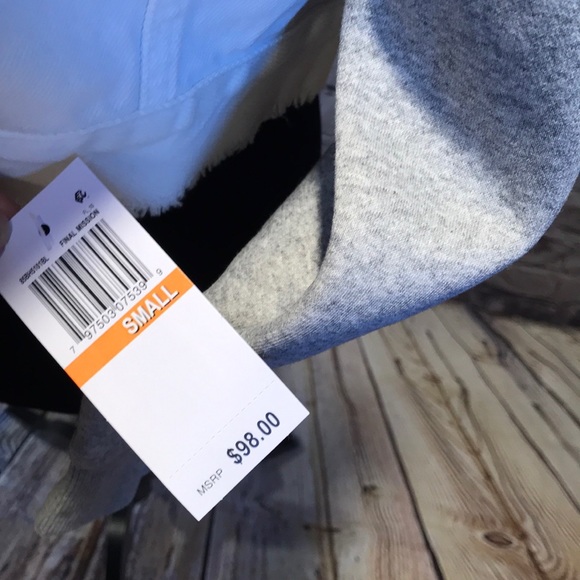 Blank NYC white denim jacket with jersey sleeves - Picture 4 of 8